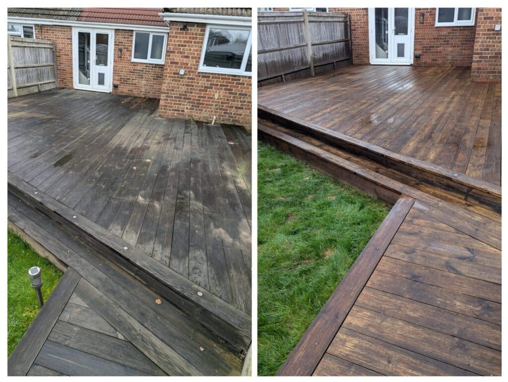 Driveway and patio cleaning by Fresher Pressure